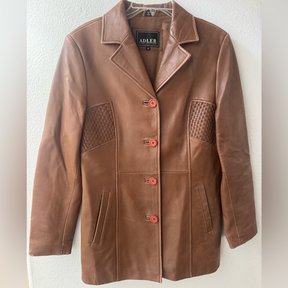 Brown Leather Jacket for Women - Picture 1 of 8
